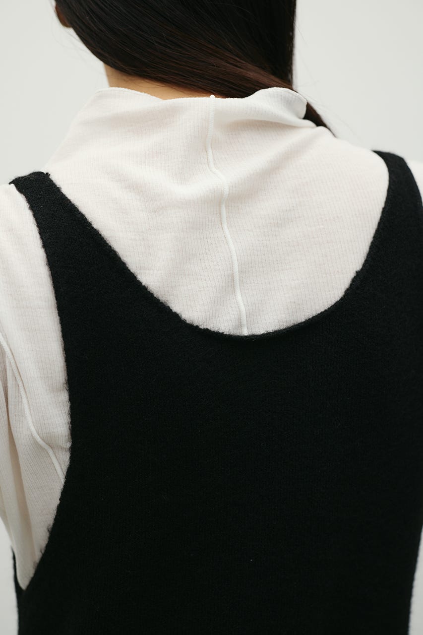 2WAYニットキャミワンピース BLK S