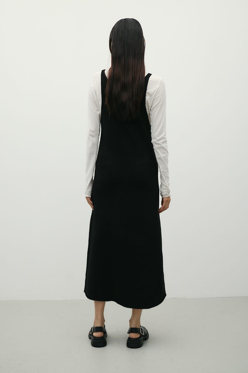 2WAYニットキャミワンピース BLK S