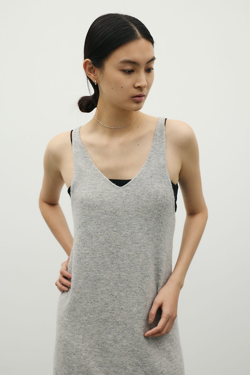 2WAYニットキャミワンピース GRY S