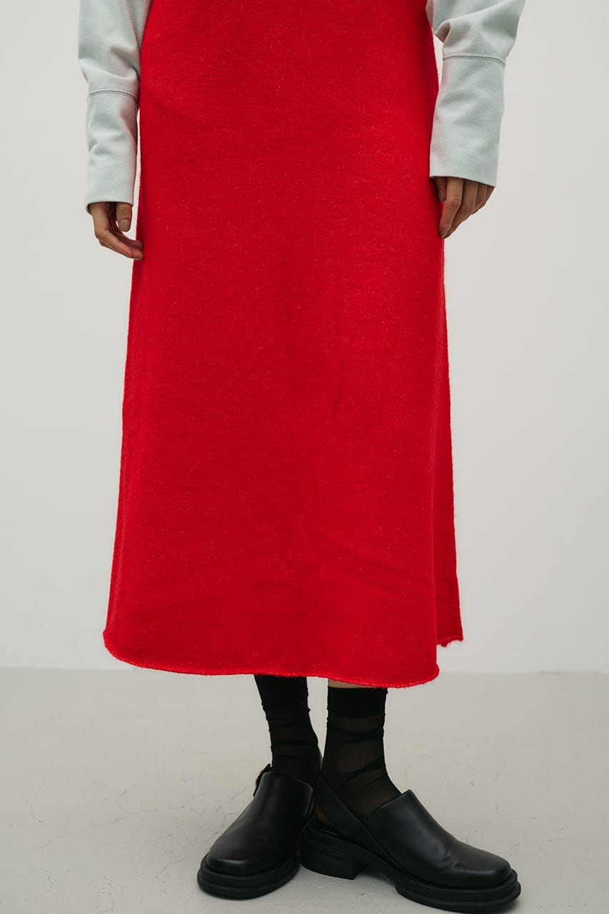 2WAYニットキャミワンピース RED M