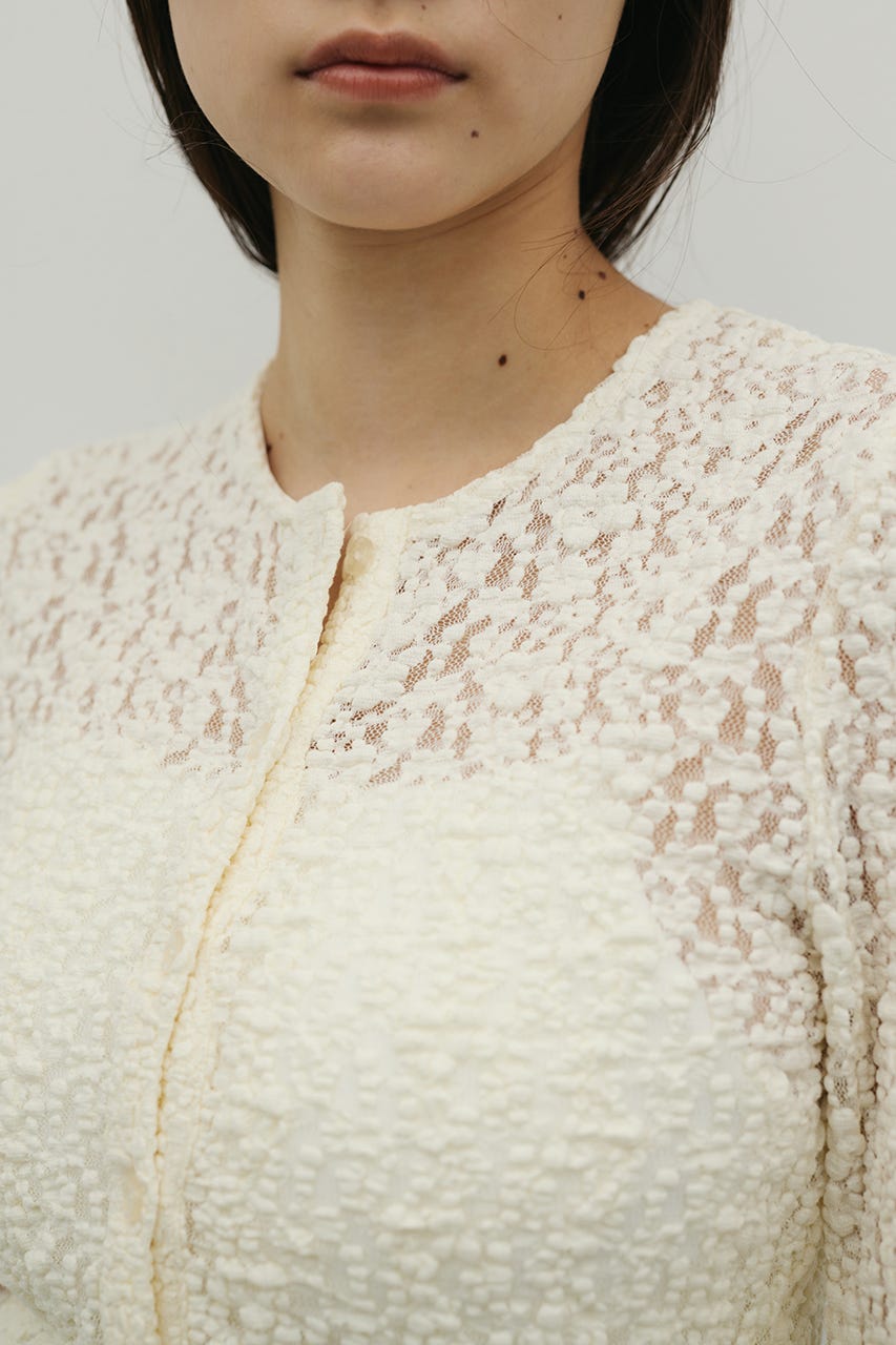 タックショルダーレースカーデ IVOY FREE