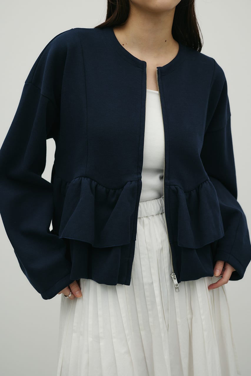 ヘムフリルジャケット NVY FREE