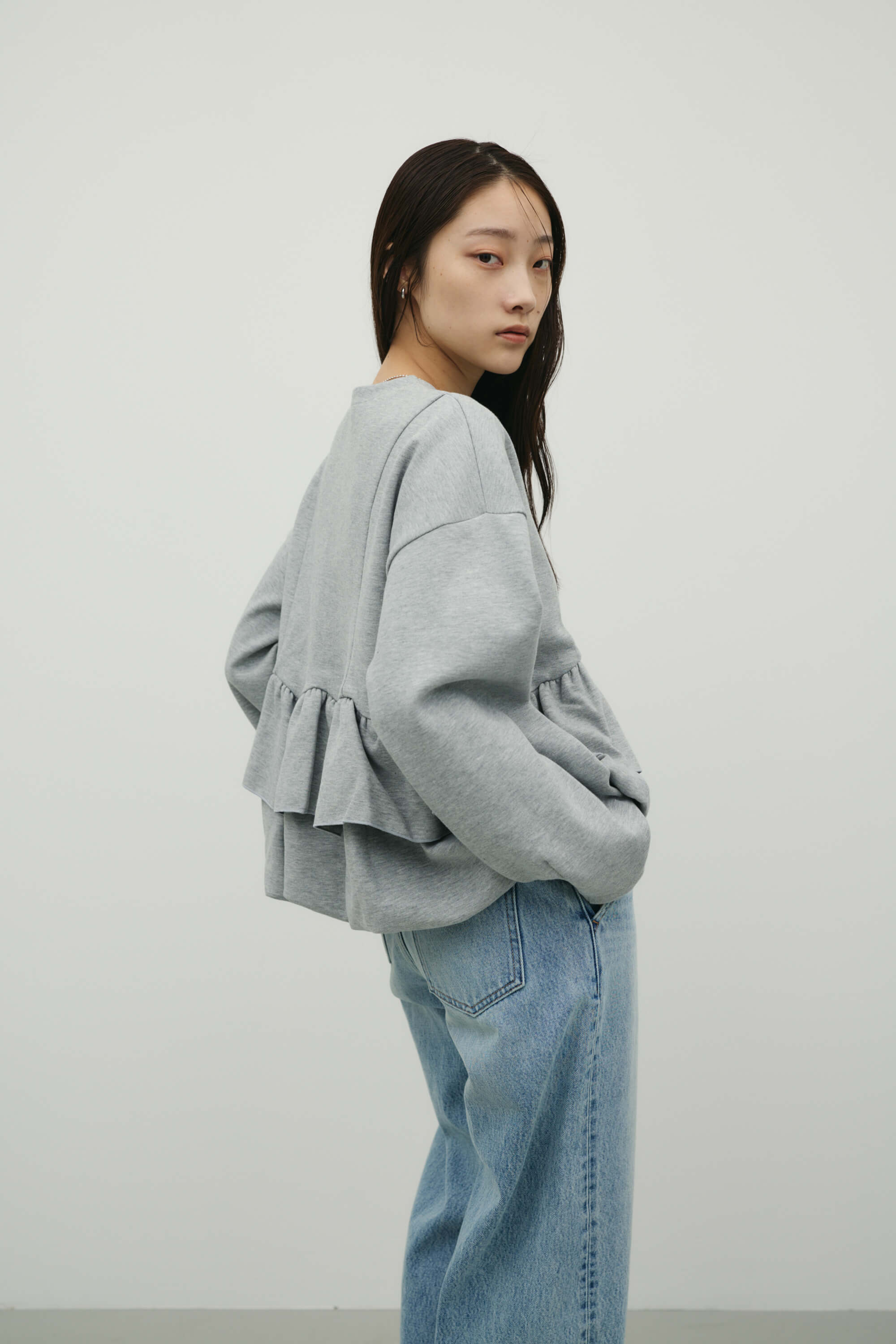 ヘムフリルジャケット T.GRY FREE