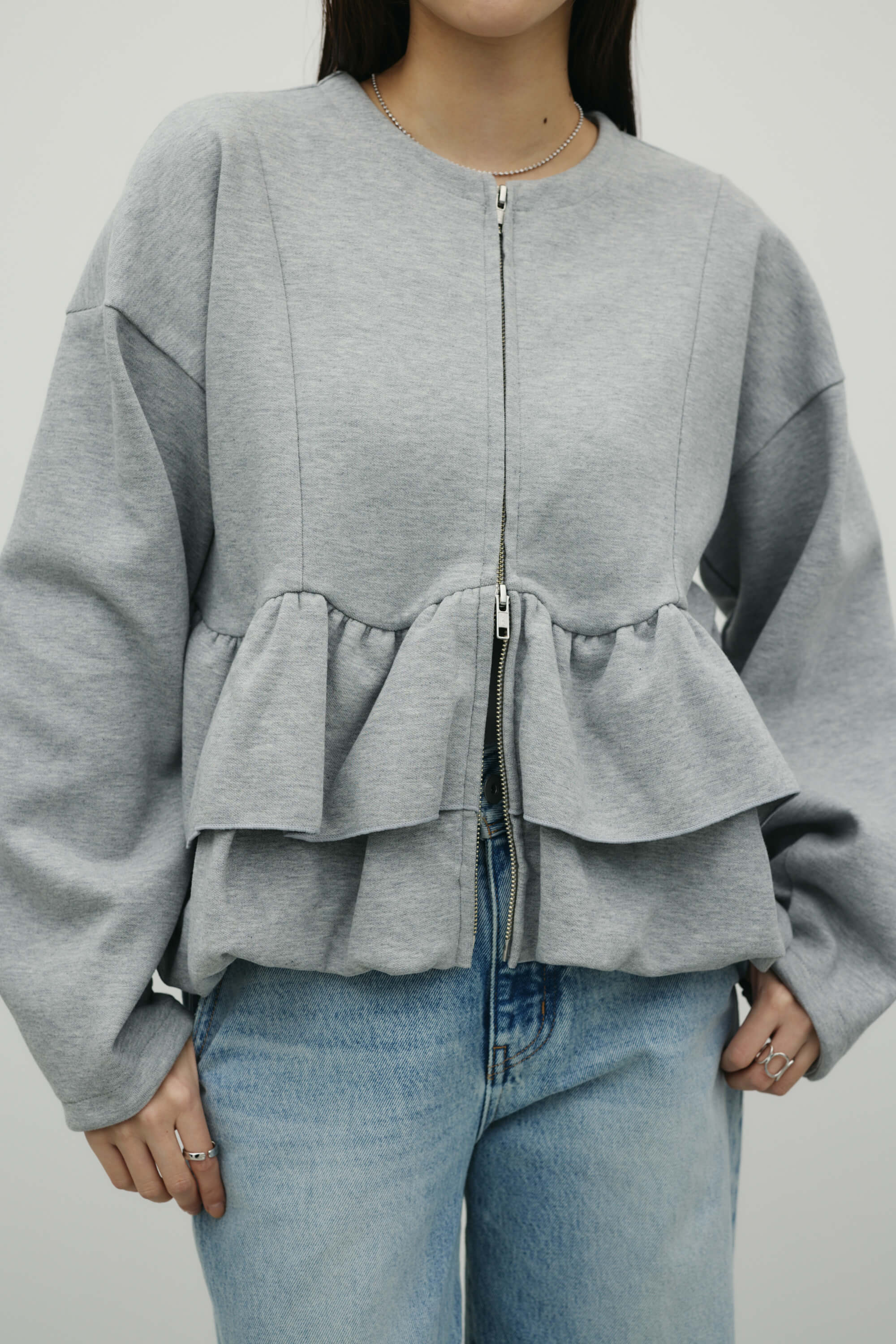 ヘムフリルジャケット T.GRY FREE