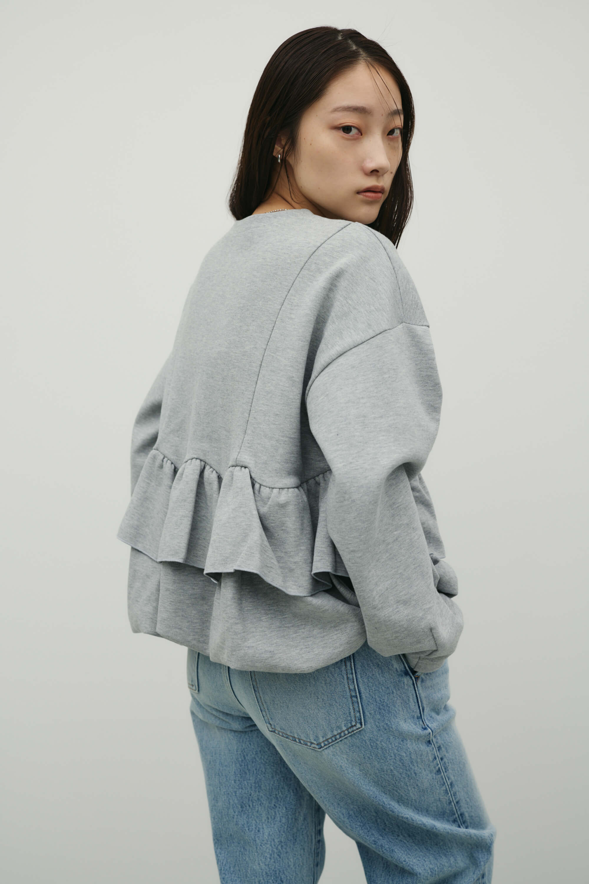 ヘムフリルジャケット T.GRY FREE