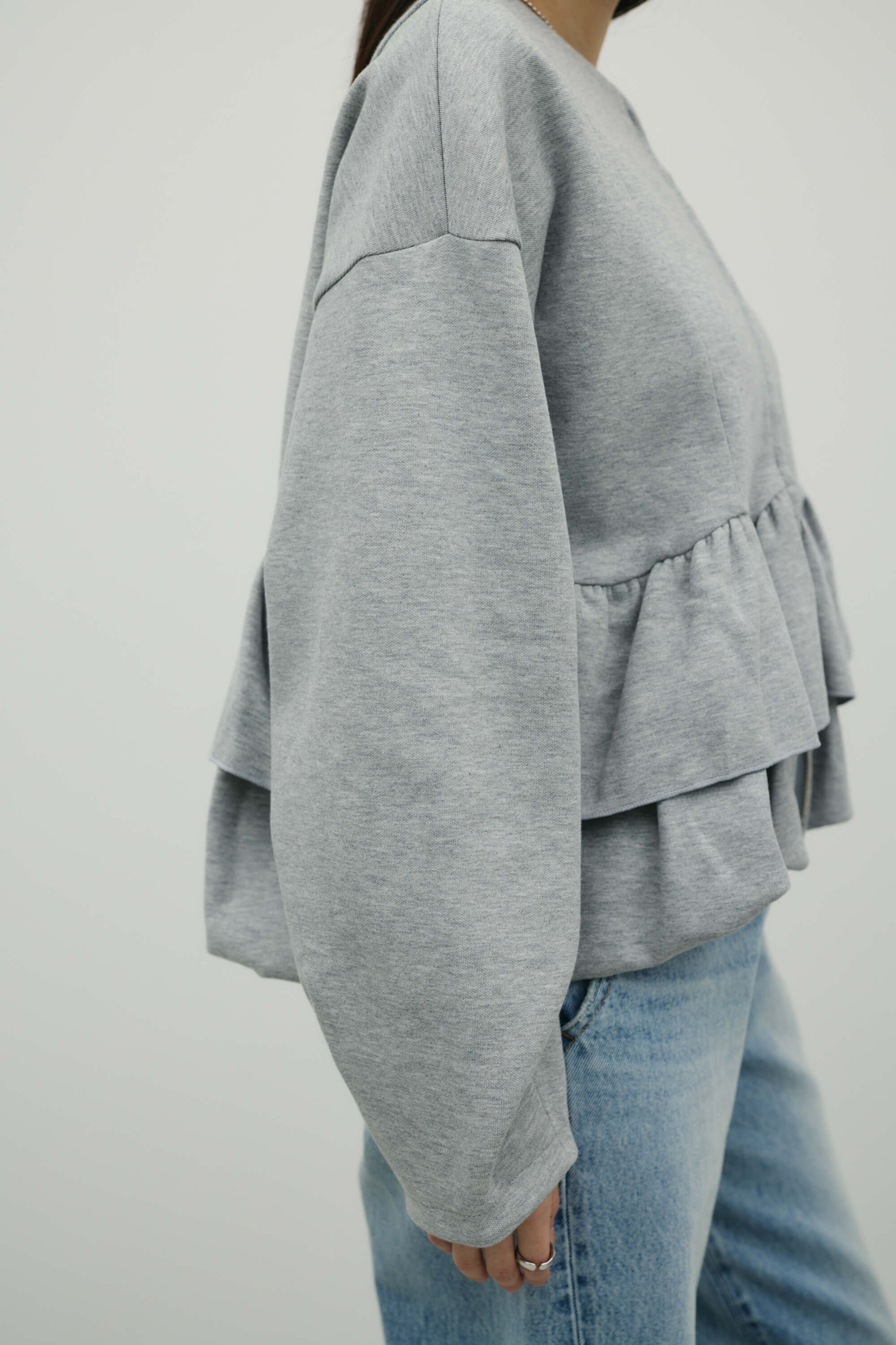 ヘムフリルジャケット T.GRY FREE