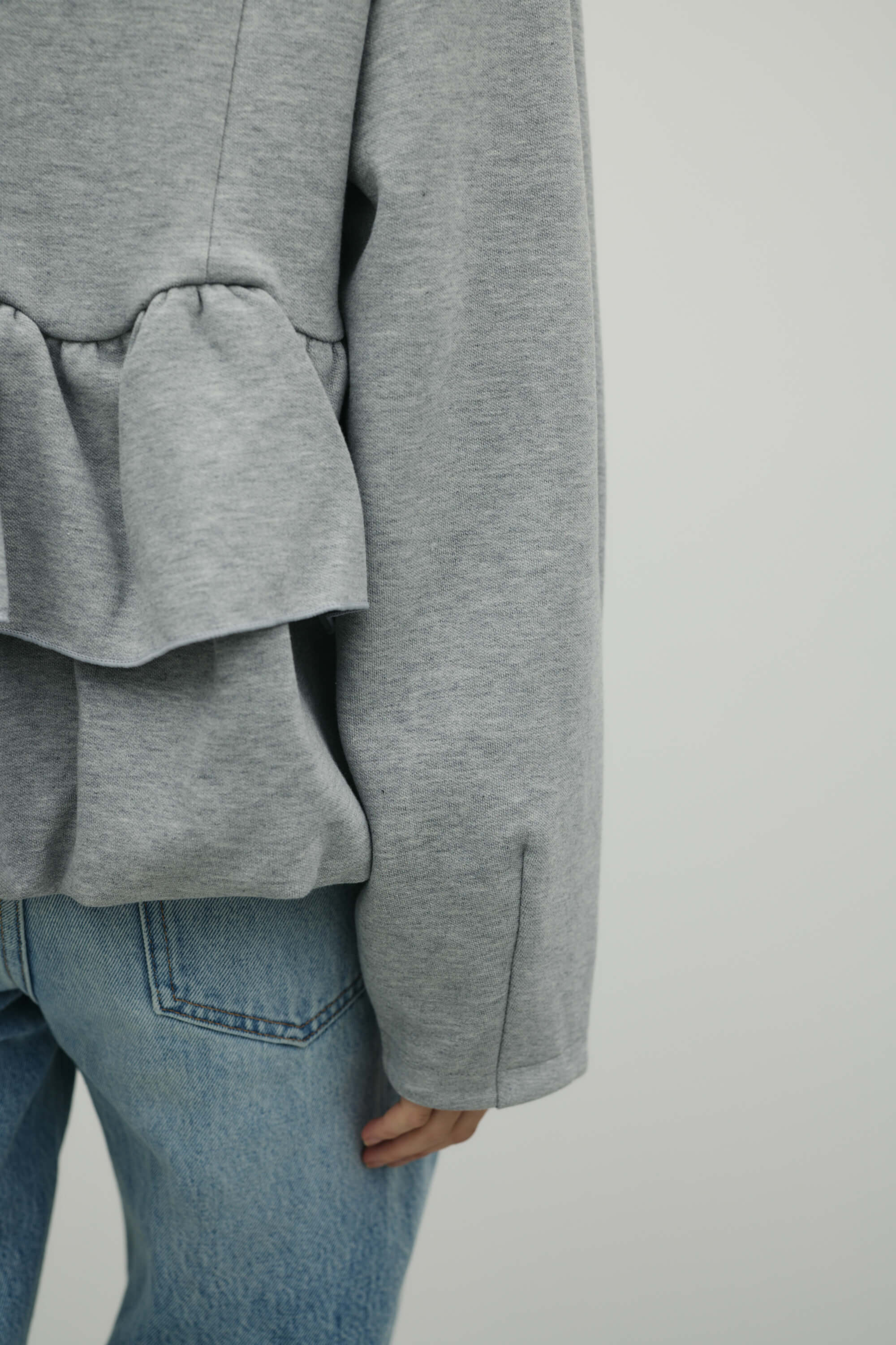 ヘムフリルジャケット T.GRY FREE