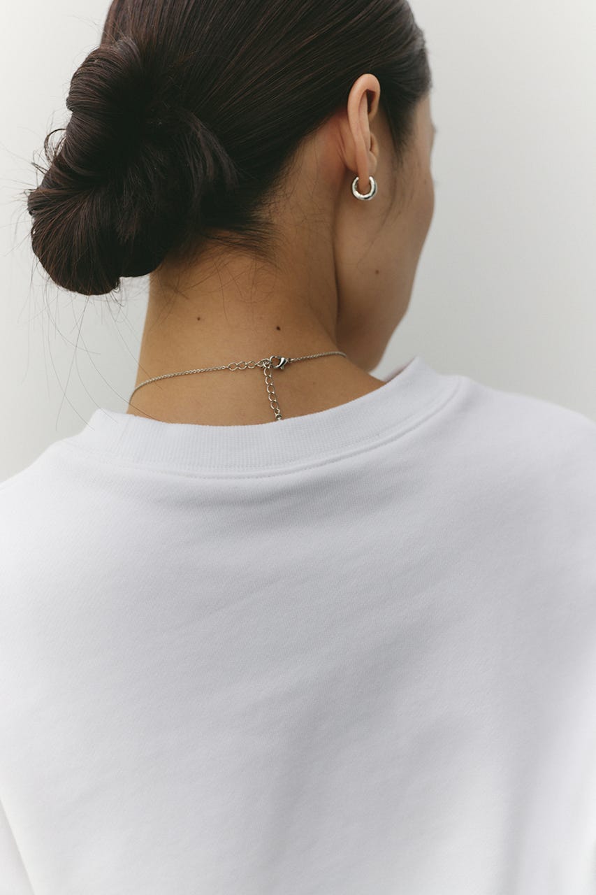 フリルカフスウェットトップ WHT FREE