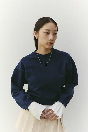 フリルカフスウェットトップ