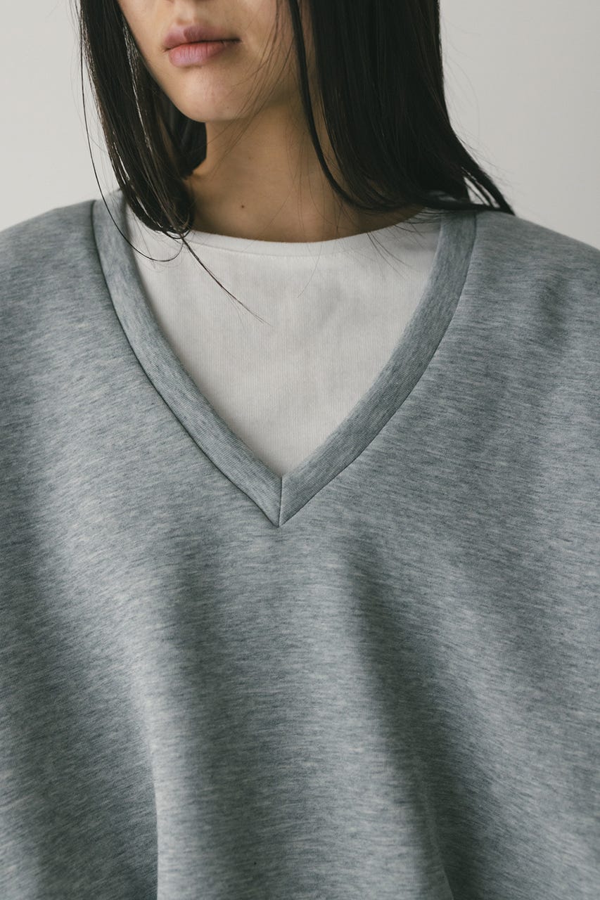 Vネックフォルムダンボールトップ GRY FREE