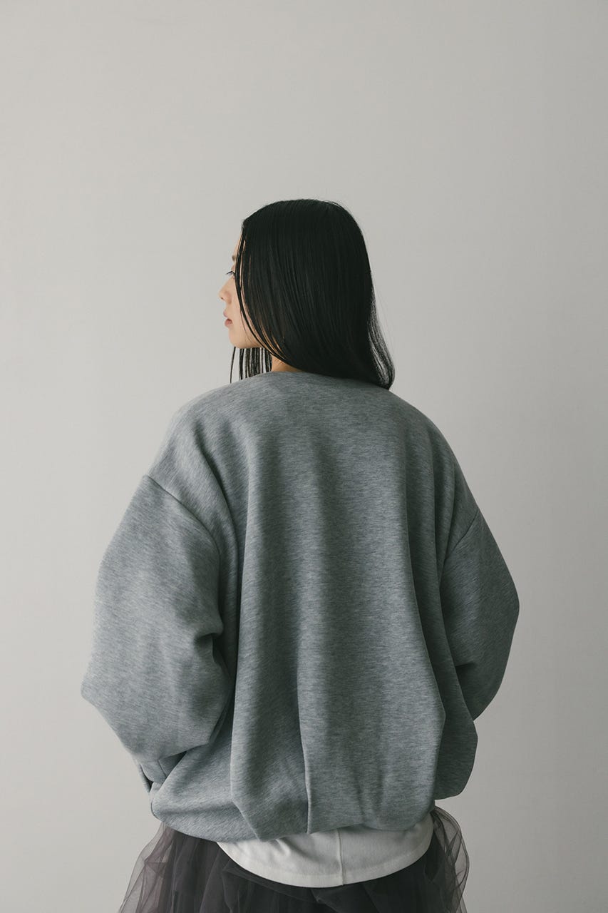 Vネックフォルムダンボールトップ GRY FREE