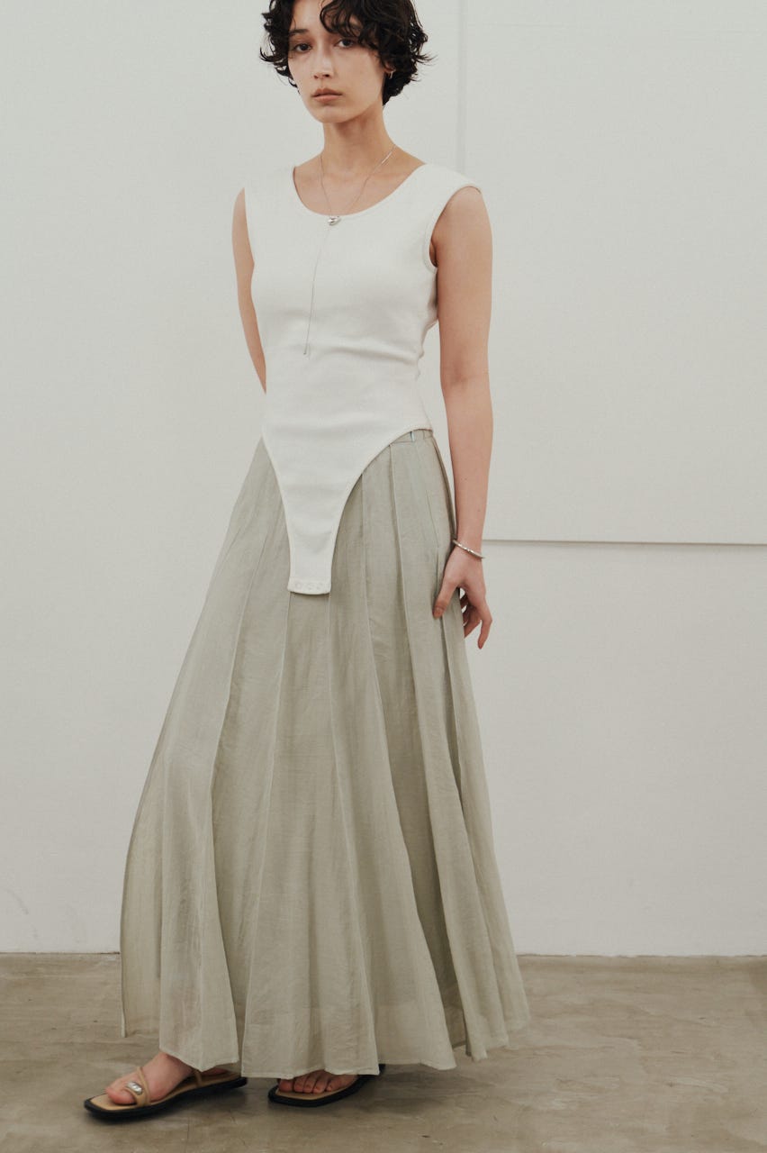 バックオープンボディスーツ WHT M