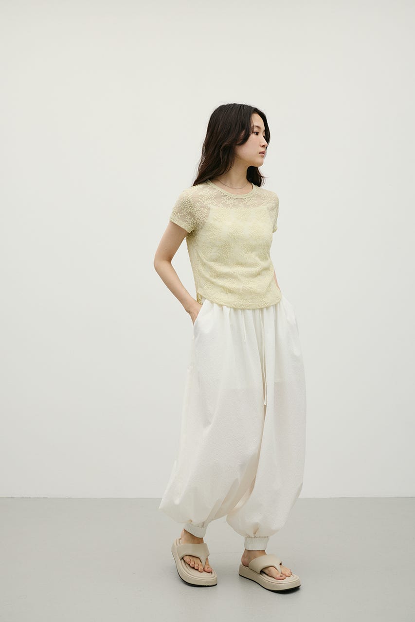 ジャガードレースカットトップ MINT FREE