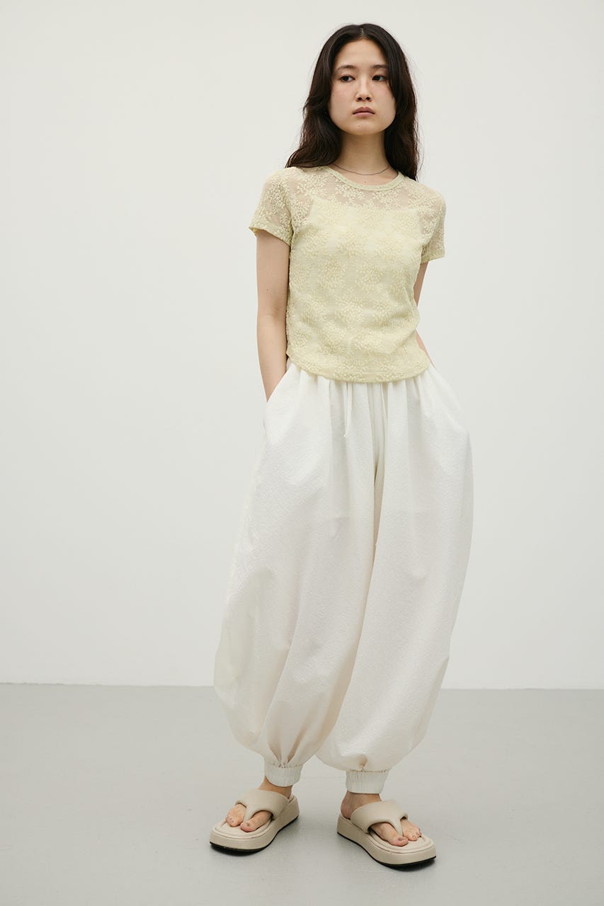 ジャガードレースカットトップ MINT FREE