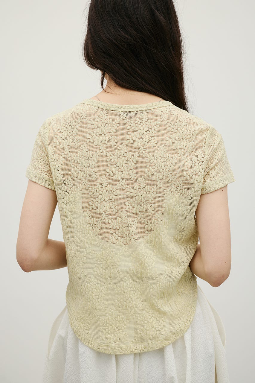 ジャガードレースカットトップ MINT FREE