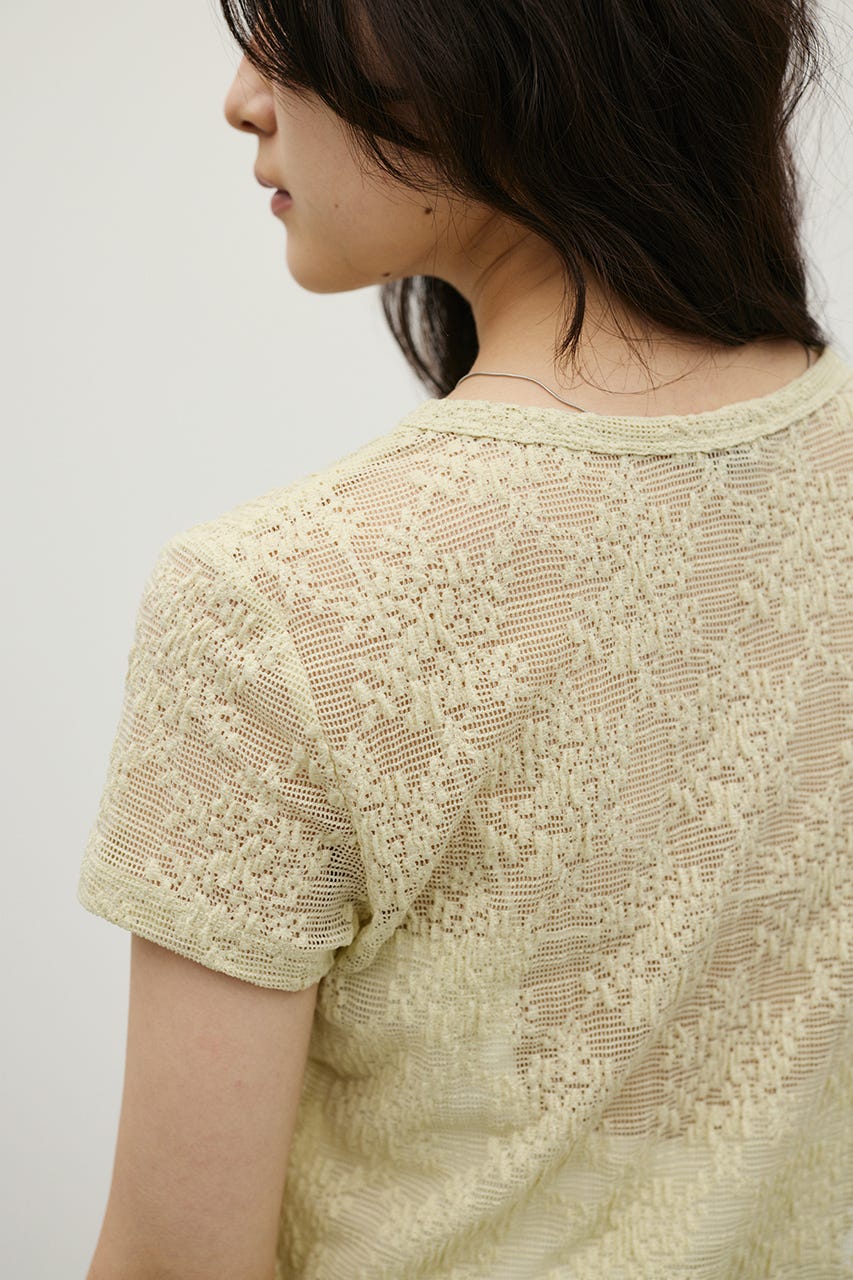 ジャガードレースカットトップ MINT FREE
