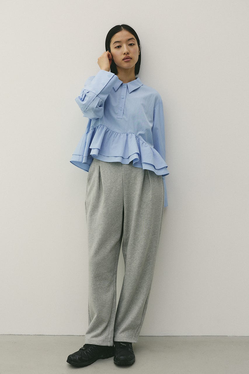 タックバレルスウェットパンツ GRY M