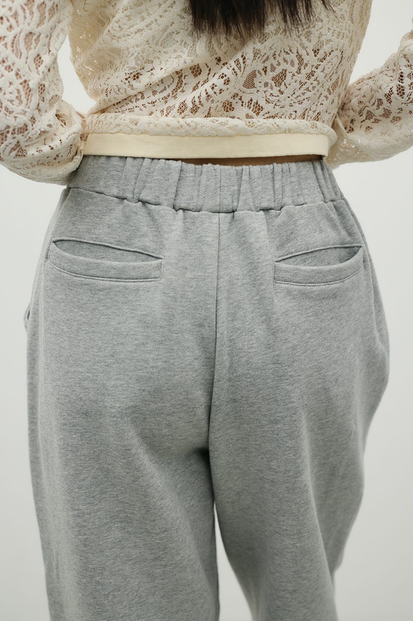 タックバレルスウェットパンツ GRY M