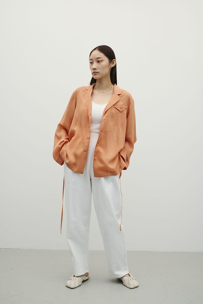 タックバレルスウェットパンツ WHT M