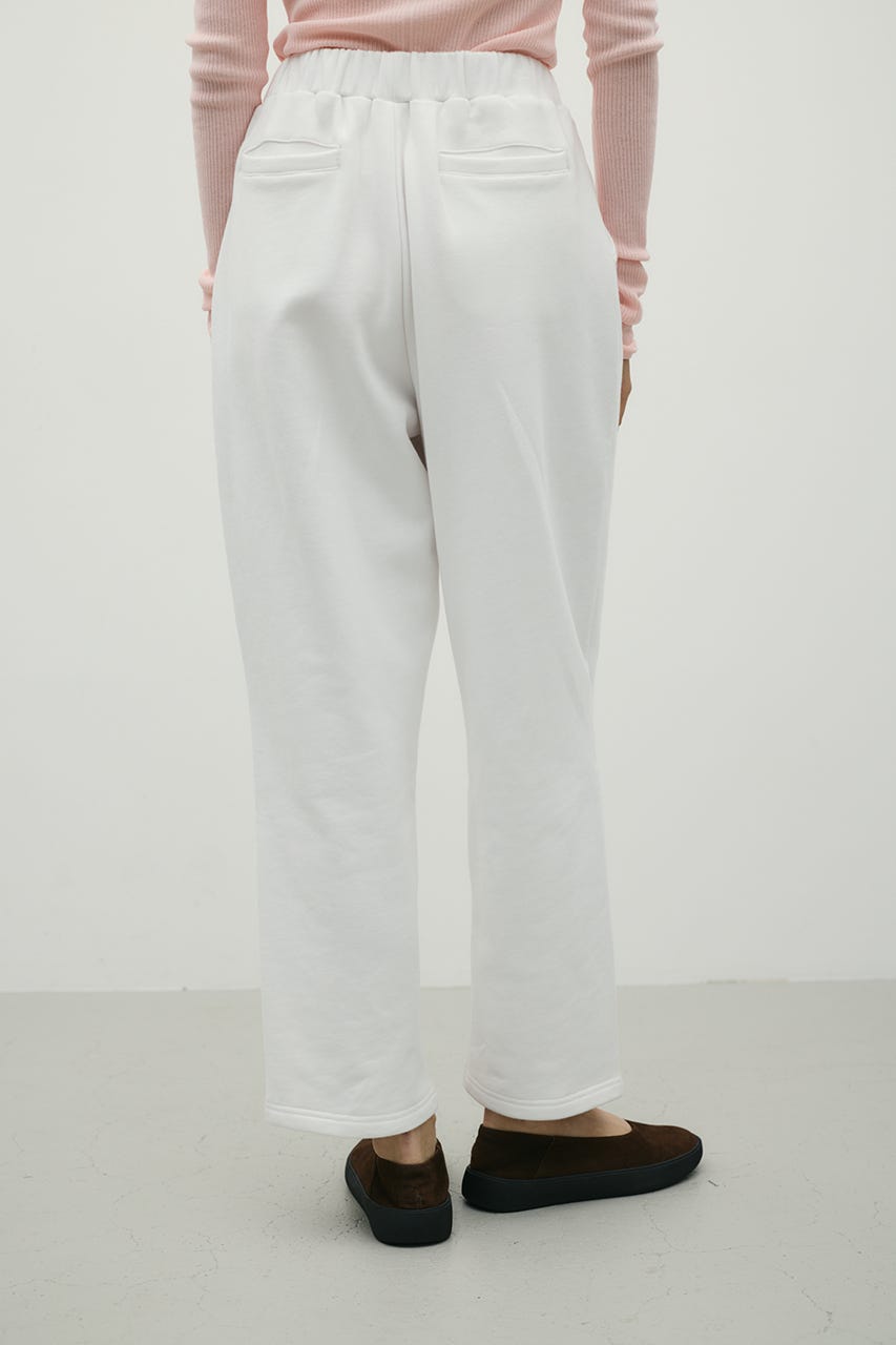 タックバレルスウェットパンツ WHT M