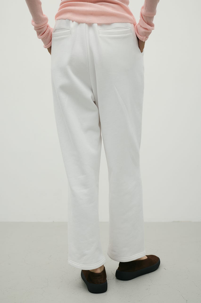 タックバレルスウェットパンツ WHT M