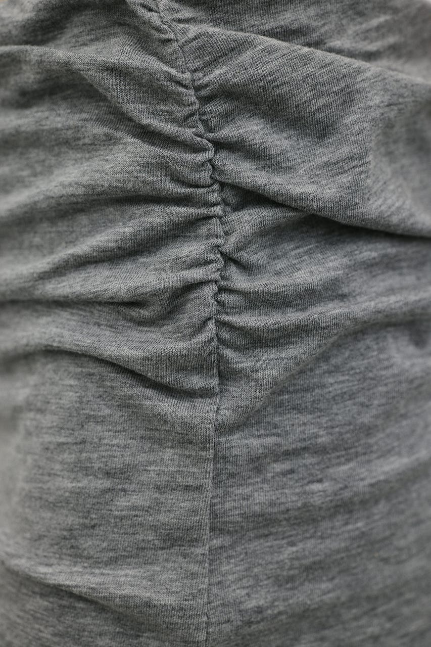 レイヤードカットフレアパンツ GRY M