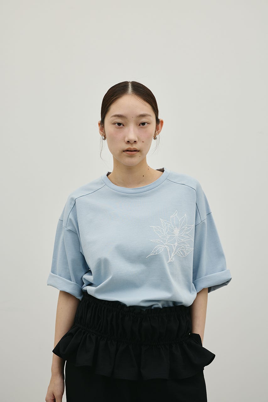 フロッキープリントフラワーT SAX FREE