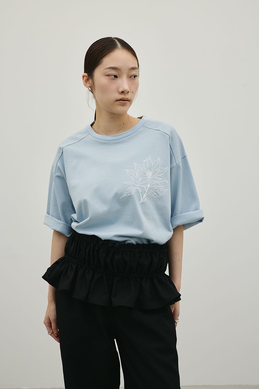 フロッキープリントフラワーT SAX FREE