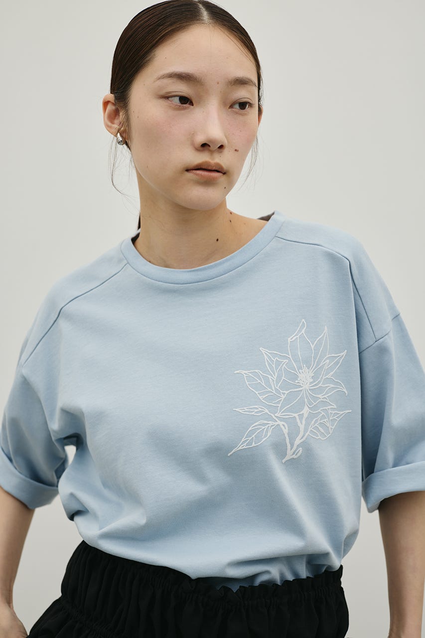 フロッキープリントフラワーT SAX FREE