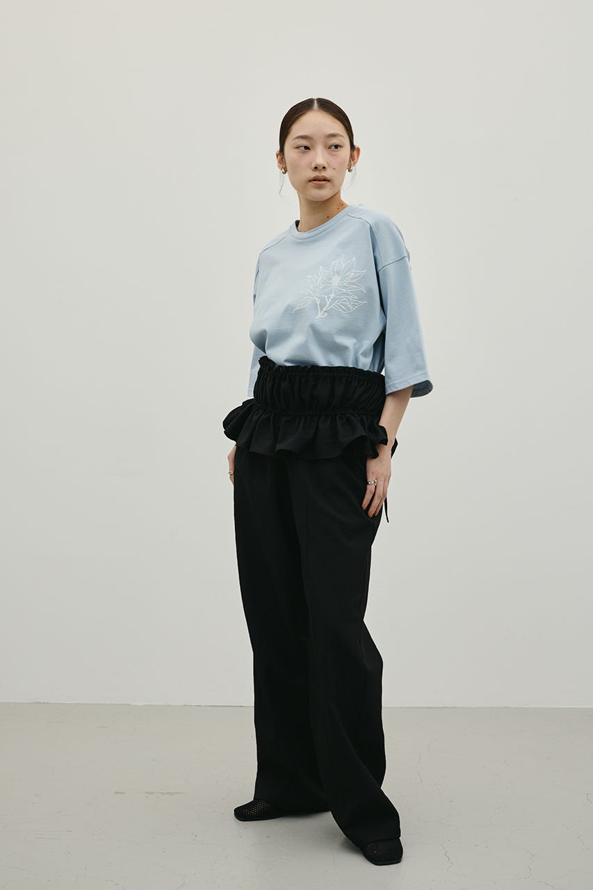 フロッキープリントフラワーT SAX FREE