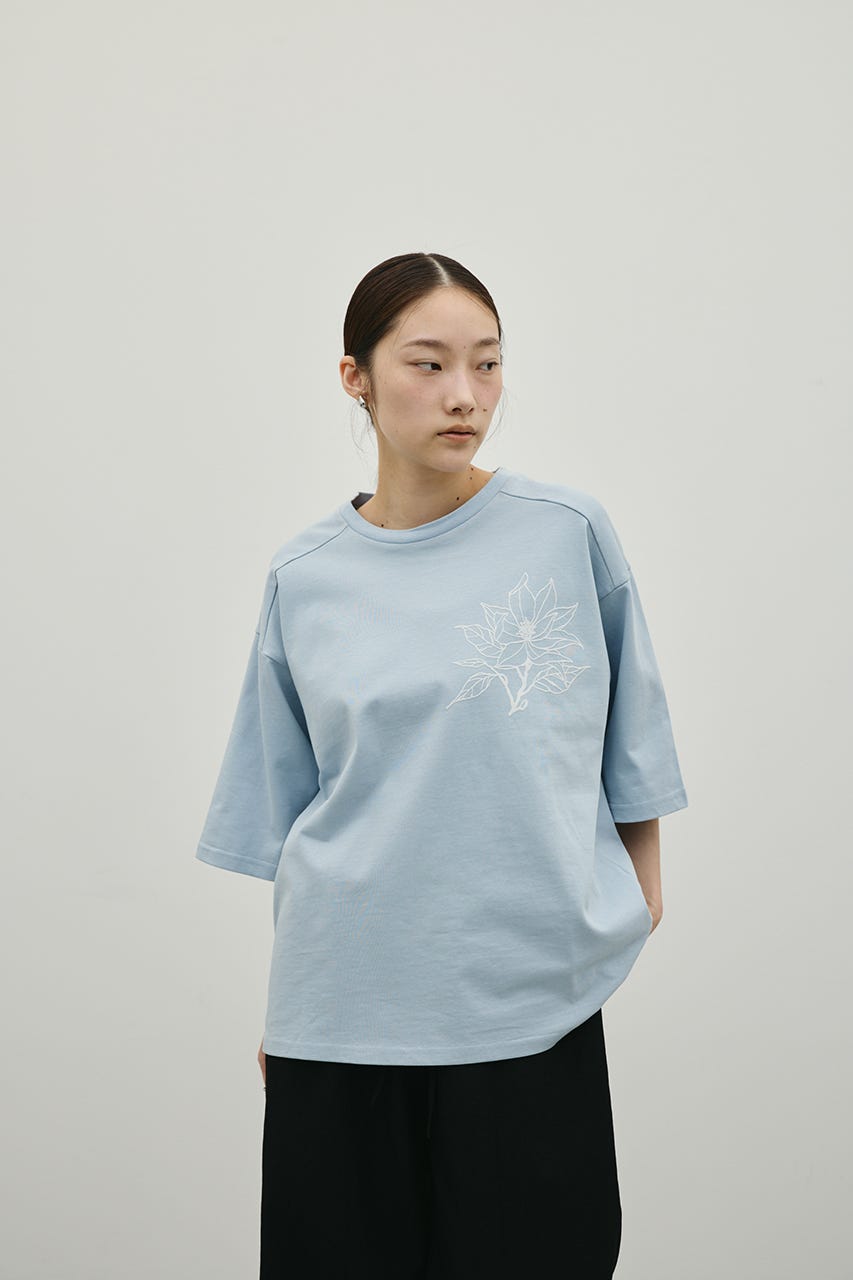 フロッキープリントフラワーT SAX FREE