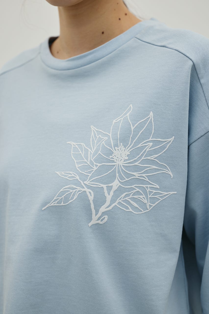 フロッキープリントフラワーT SAX FREE