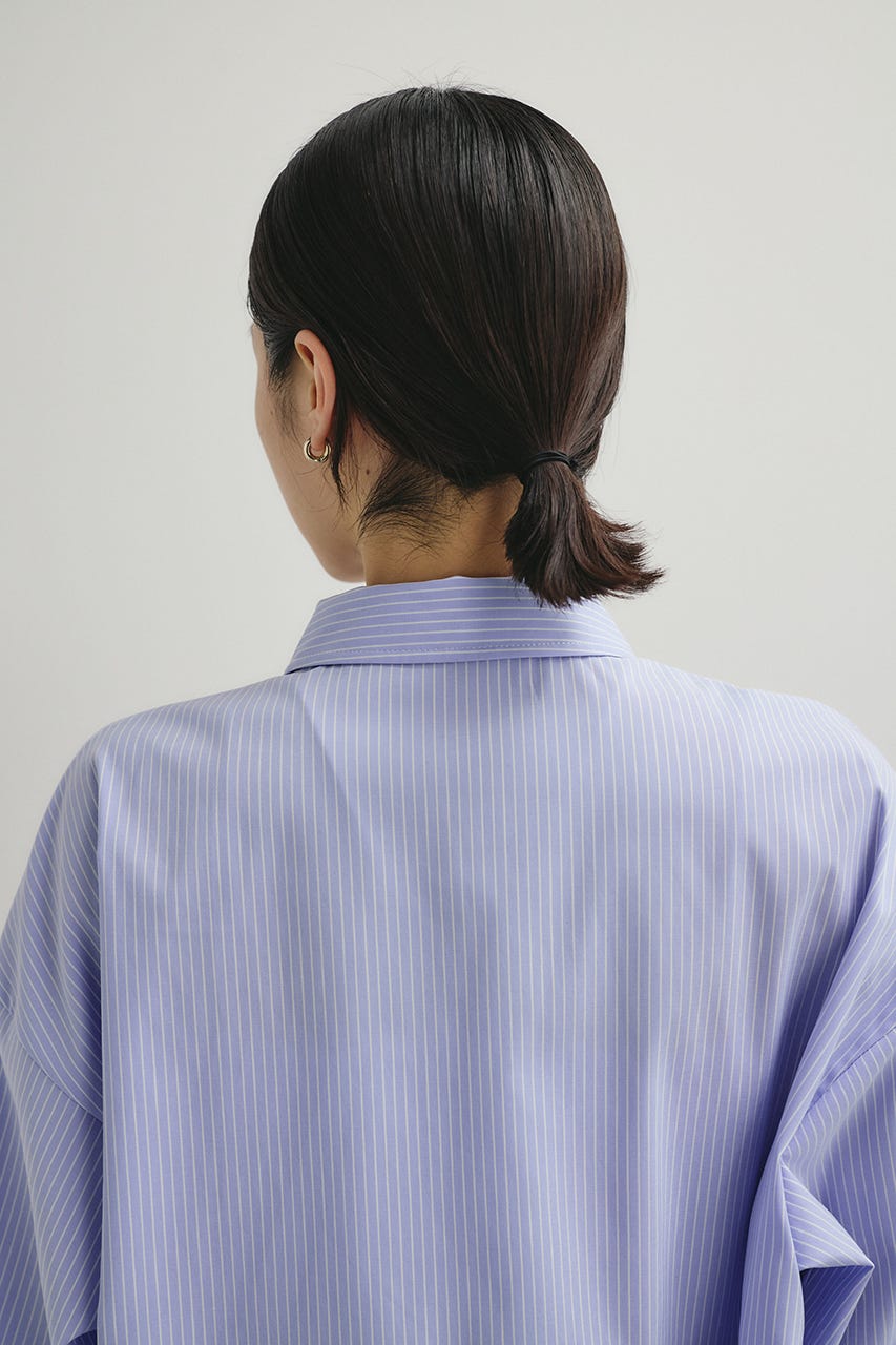 カッティングレイヤードカフスシャツ 柄BLU FREE