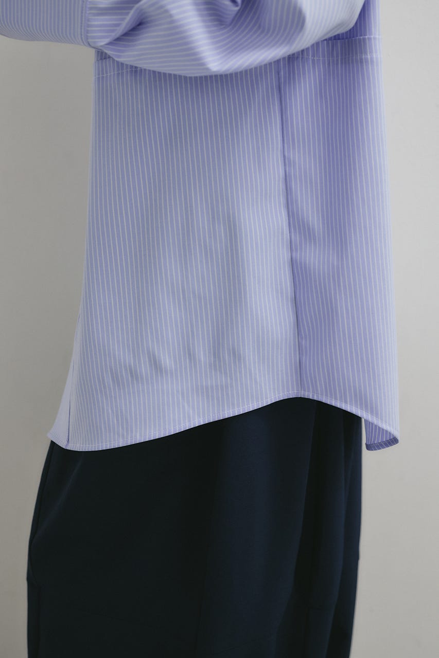 カッティングレイヤードカフスシャツ 柄BLU FREE