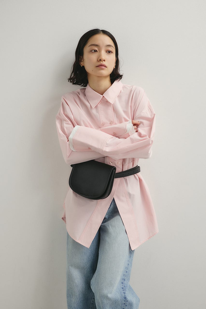 カッティングレイヤードカフスシャツ PNK FREE