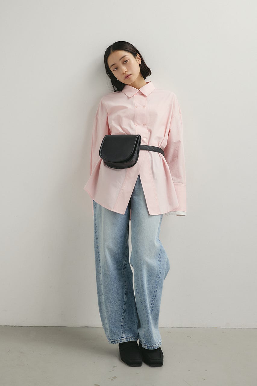 カッティングレイヤードカフスシャツ PNK FREE