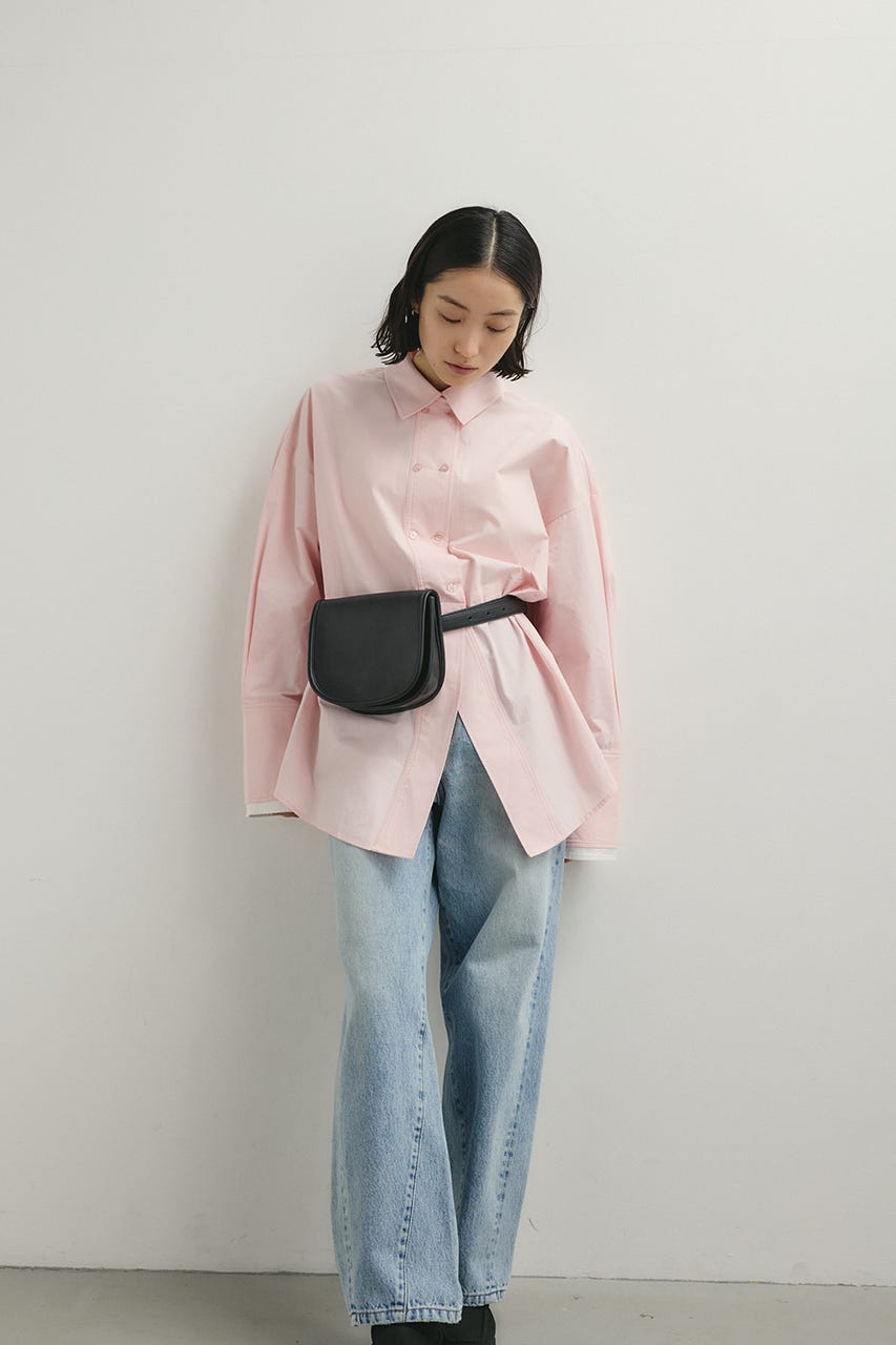 カッティングレイヤードカフスシャツ PNK FREE