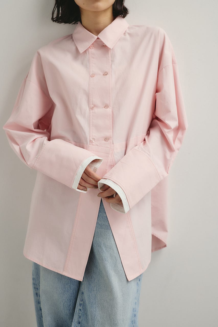 カッティングレイヤードカフスシャツ PNK FREE