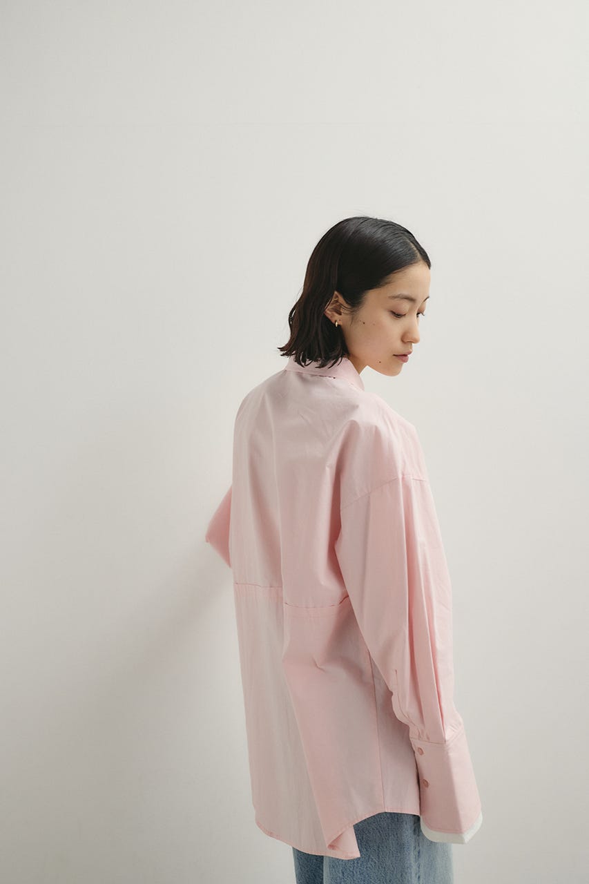 カッティングレイヤードカフスシャツ PNK FREE
