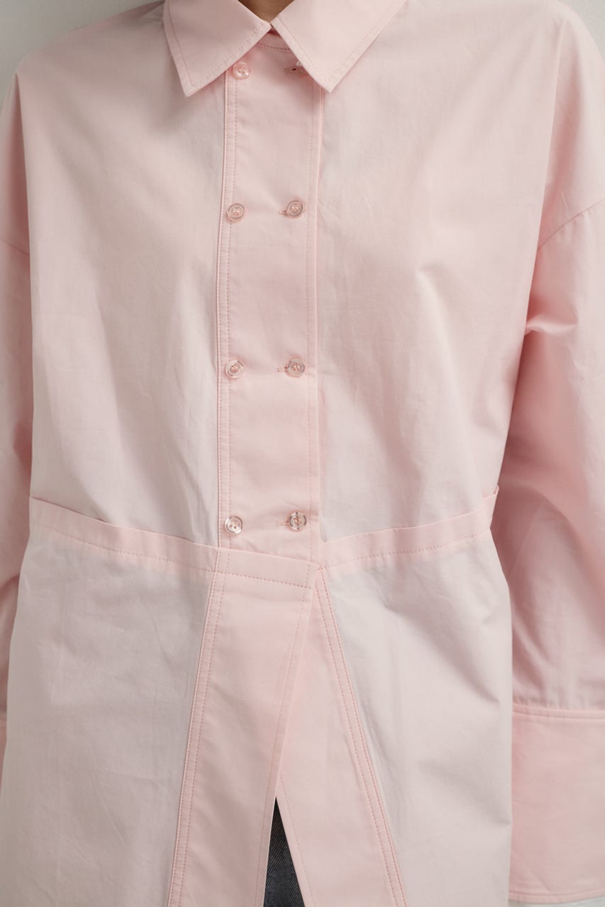 カッティングレイヤードカフスシャツ PNK FREE