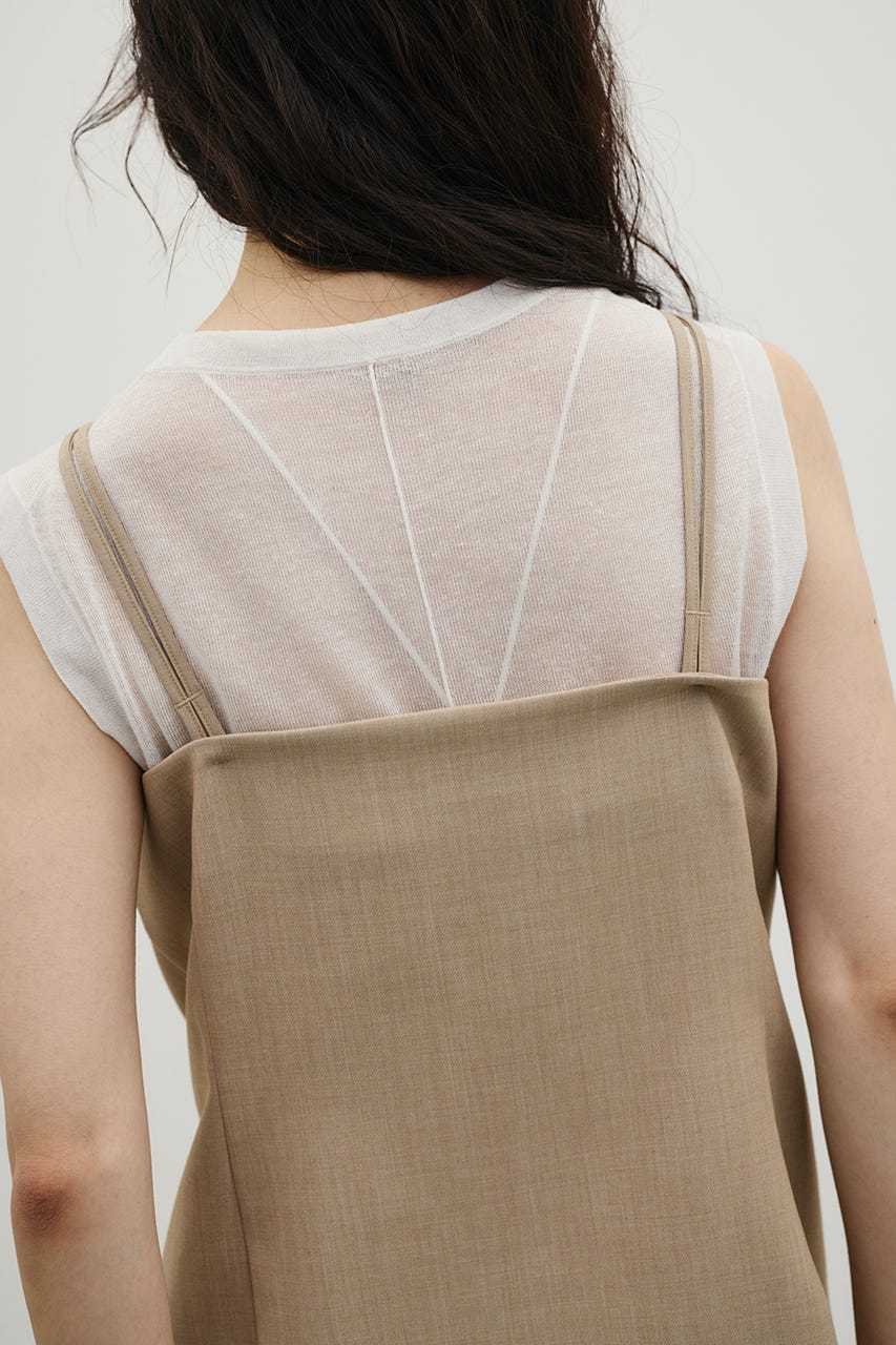 マニッシュボタンベスト BEG M