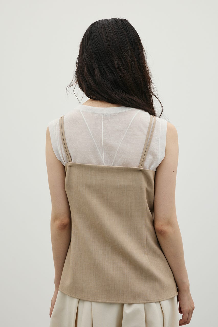 マニッシュボタンベスト BEG M