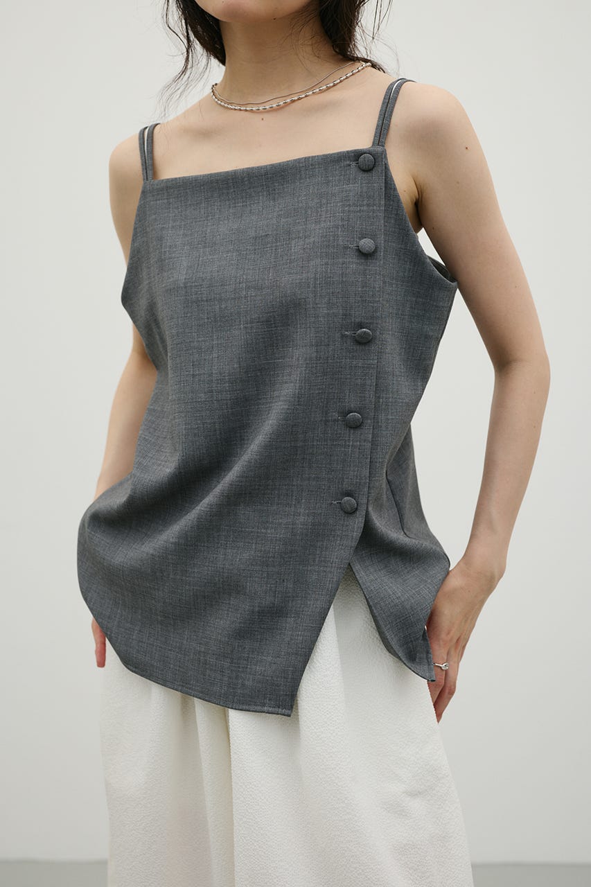 マニッシュボタンベスト GRY M