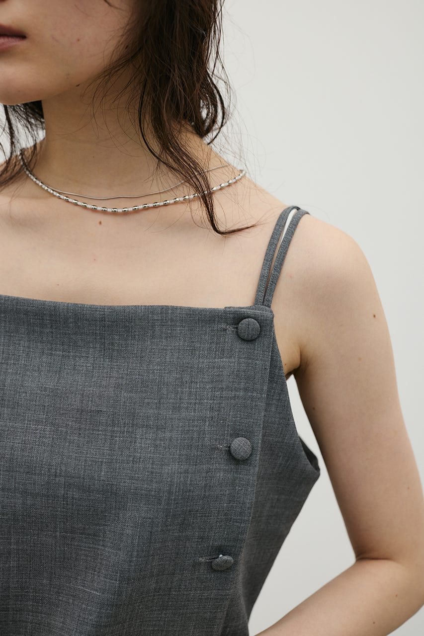 マニッシュボタンベスト GRY M