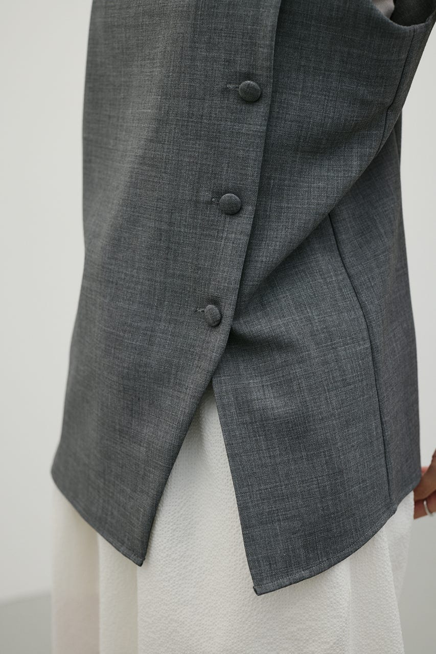 マニッシュボタンベスト GRY M