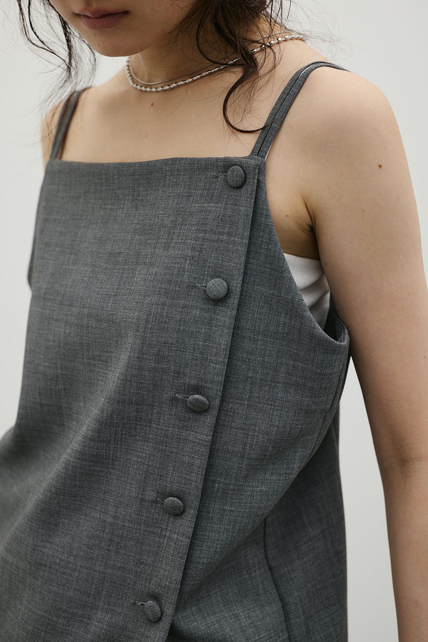 マニッシュボタンベスト GRY M