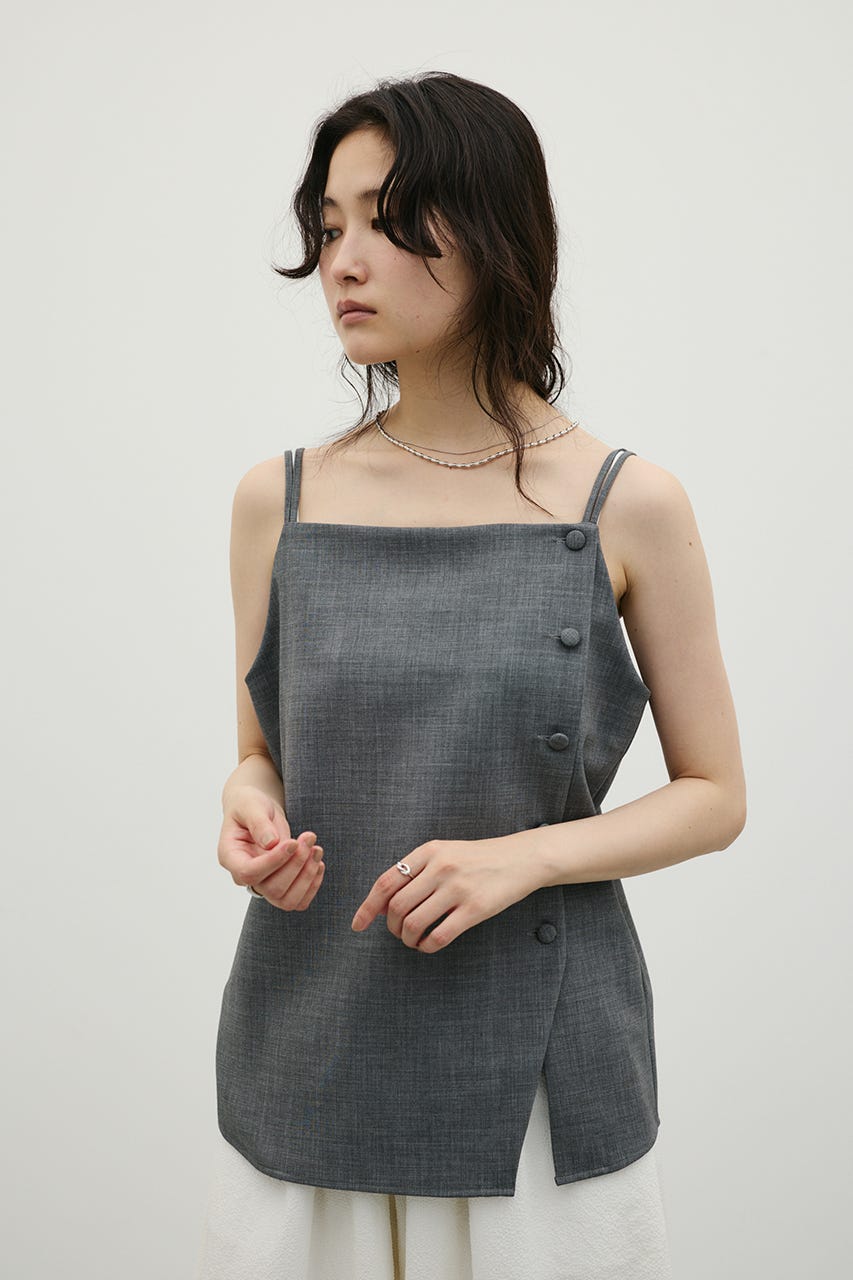 マニッシュボタンベスト GRY M