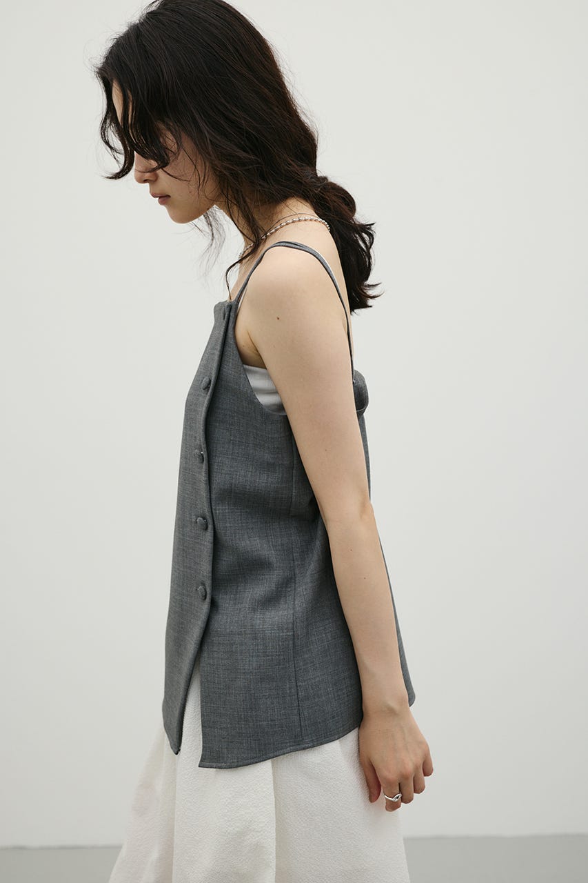 マニッシュボタンベスト GRY M