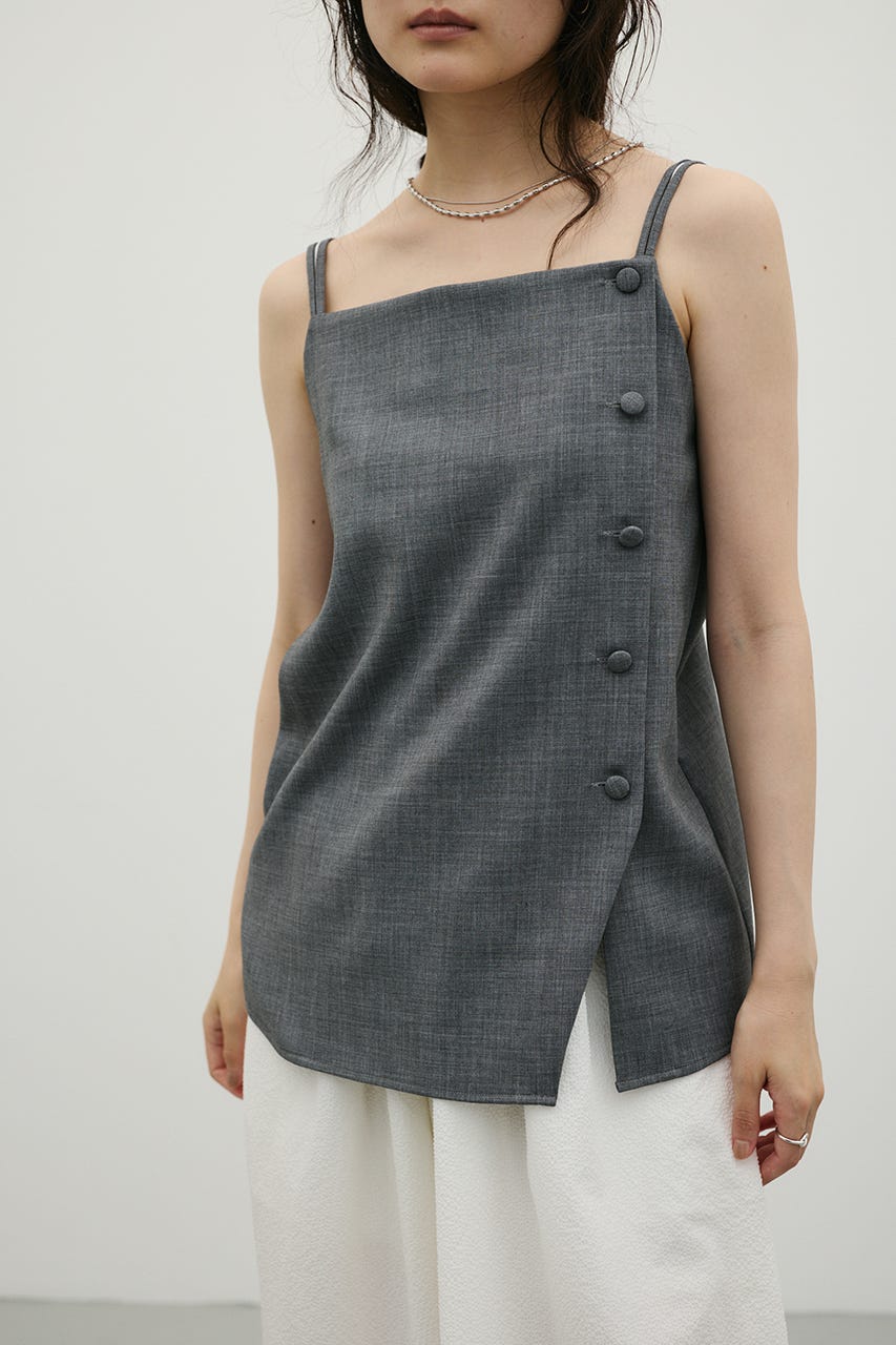 マニッシュボタンベスト GRY M