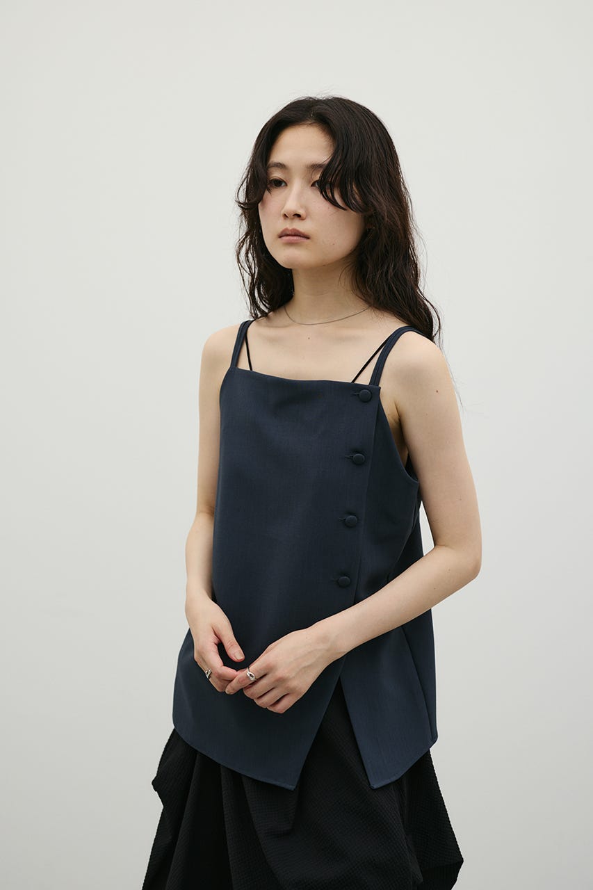 マニッシュボタンベスト NVY S